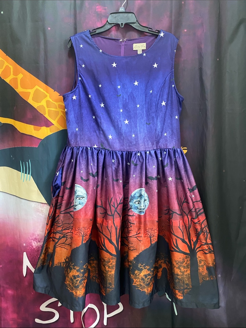 Lindy Bop haunted house halloween dress